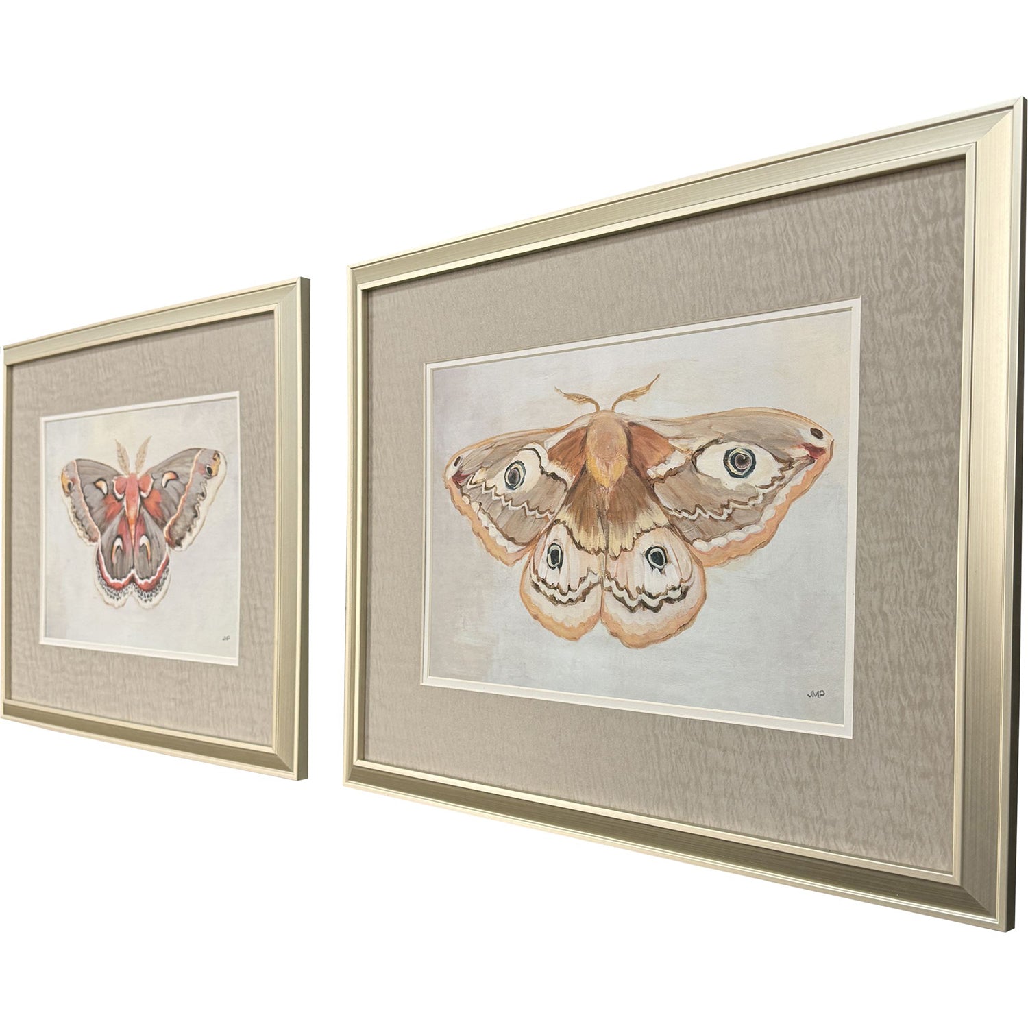 Purinton Forest Moth Framed Artwork Set of 2