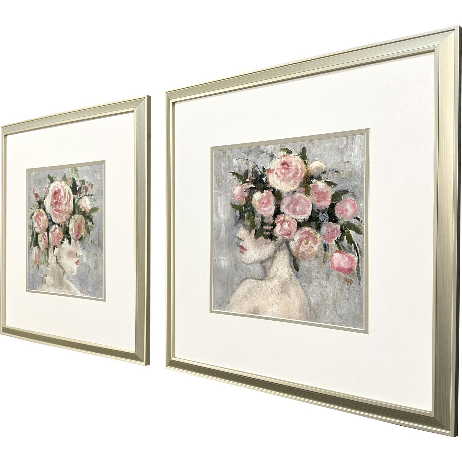 Henderson Rose Girl Framed Artwork Set of 2