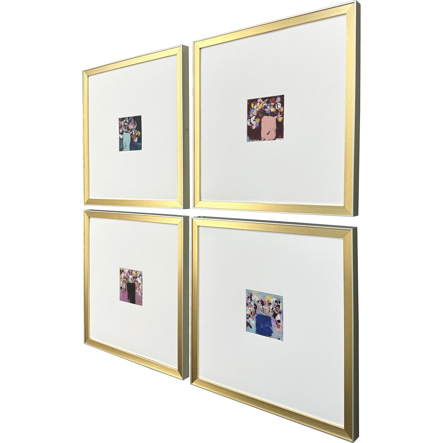 Elizabeth Floral Emotions Framed Artwork Set of 4