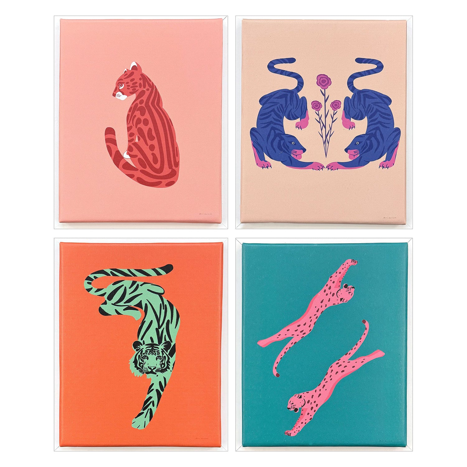 Escalante Big Cat Canvas Art Set of 4