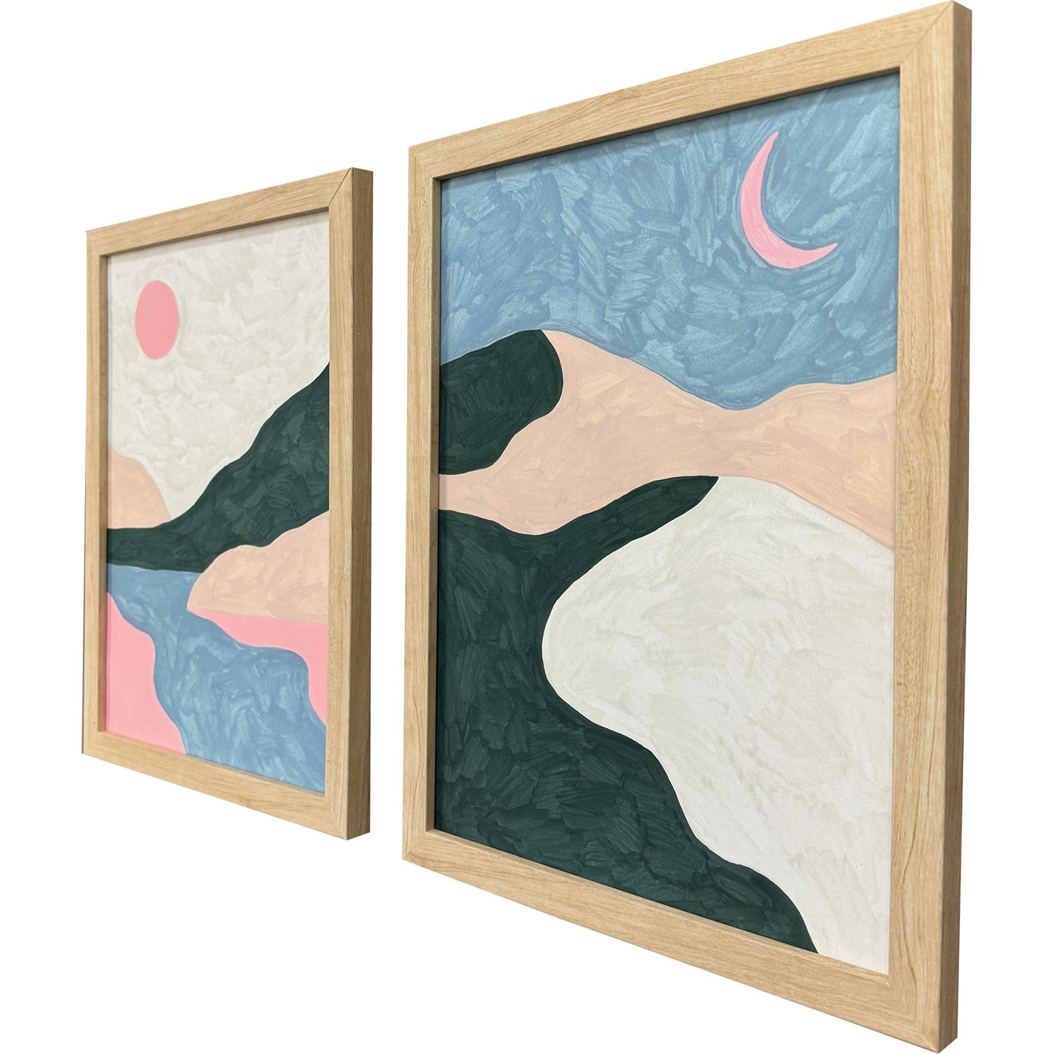 Muskovy Whimsical Oasis Framed Artwork Set of 2