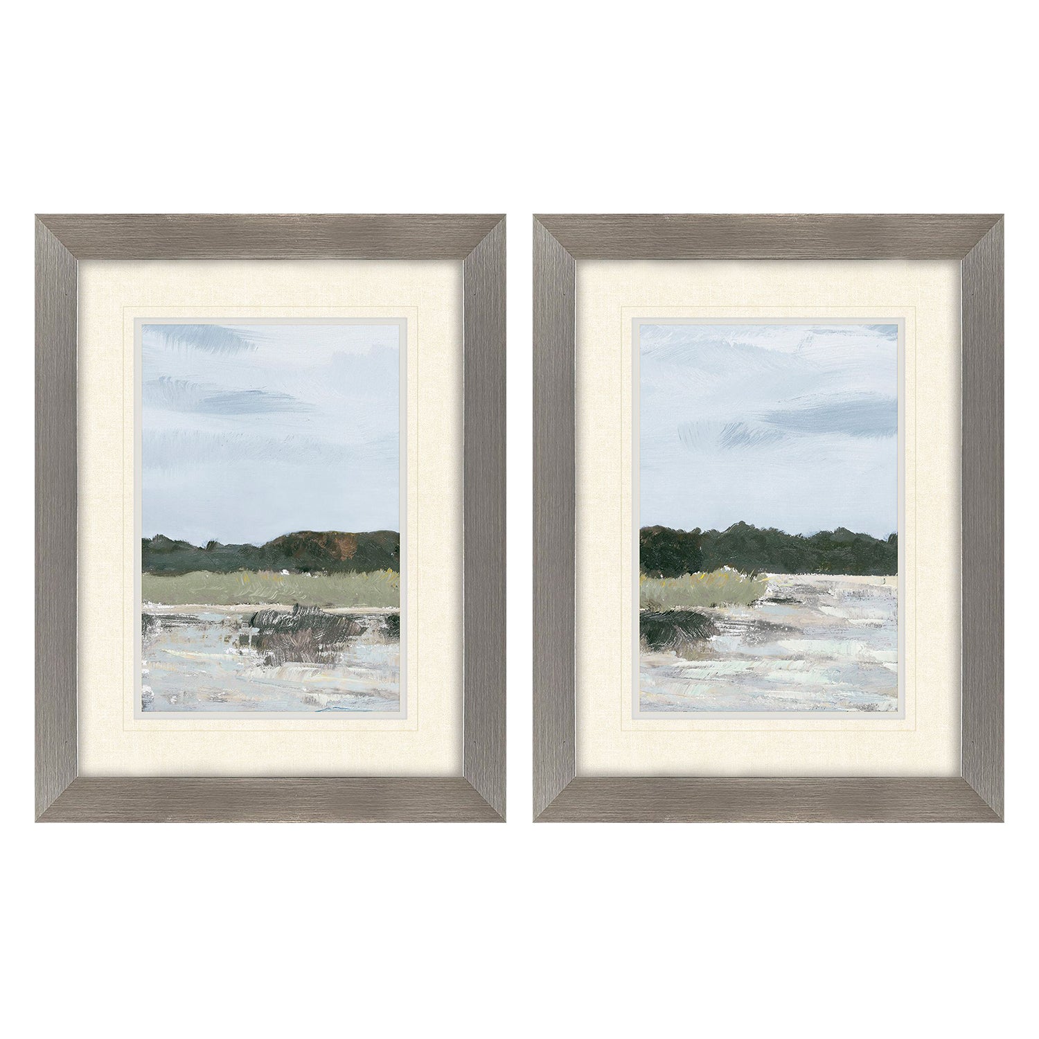 Green Cool Day Framed Artwork Set of 2