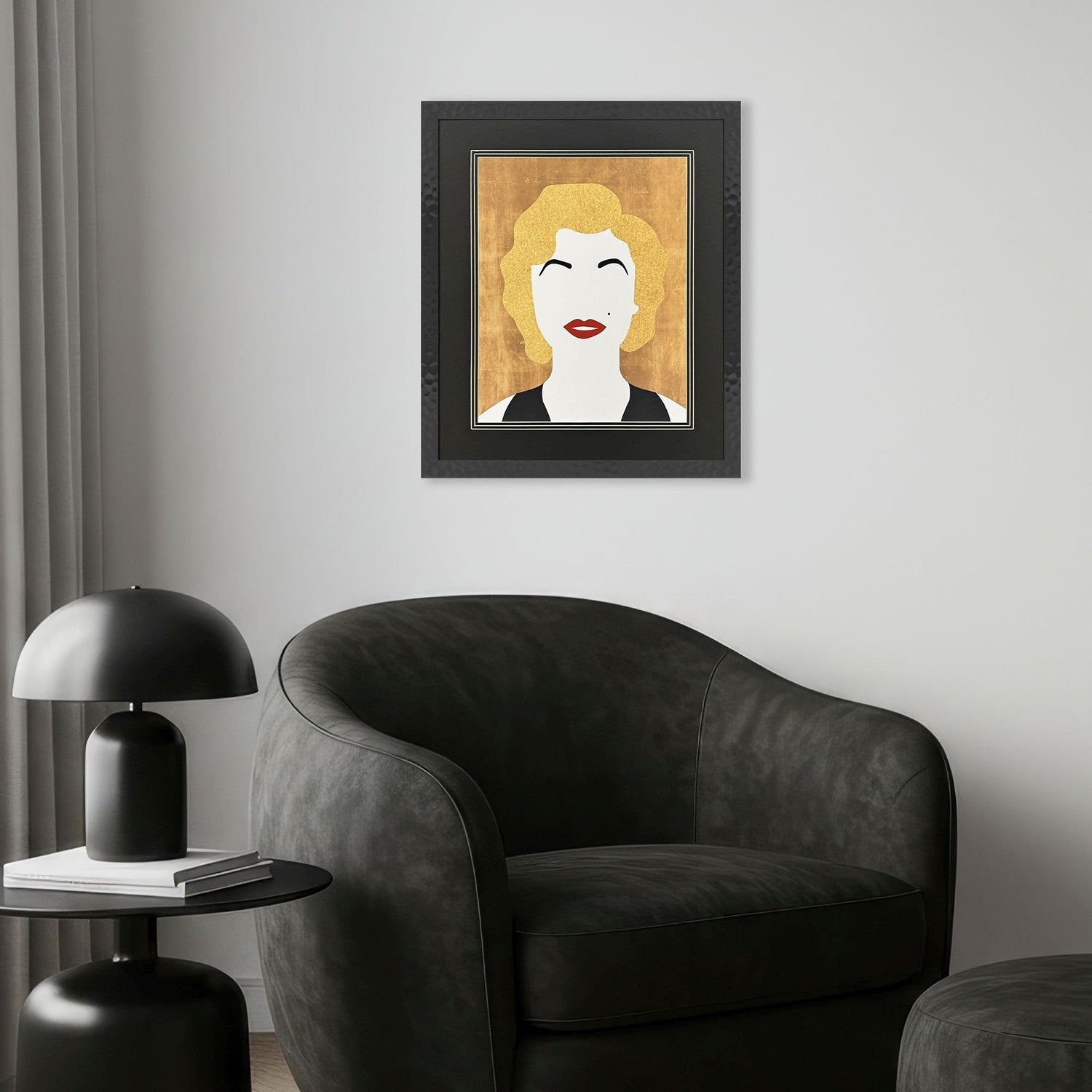 Gibb Icon Blonde Bombshell Framed Artwrok