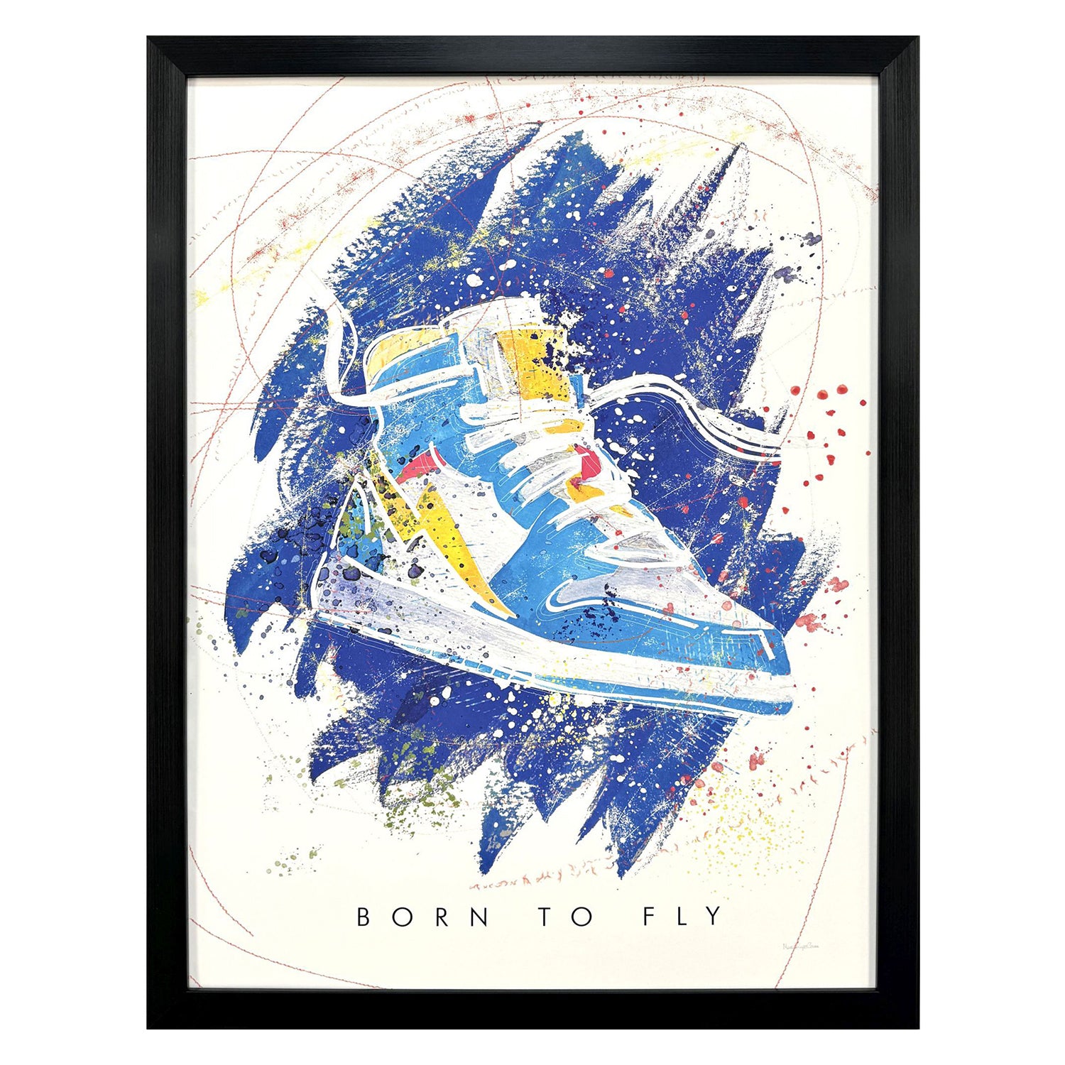 Charro Born to Fly Framed Artwork