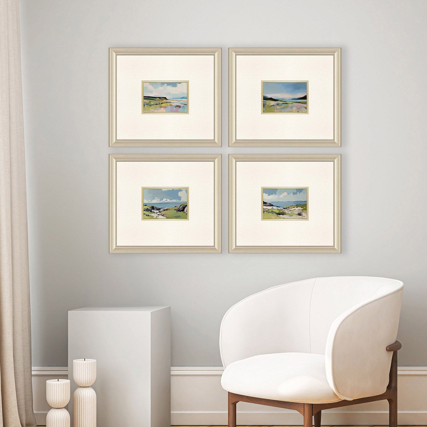 Jordan Glassco-Smith Verdant Water Framed Art Set of 4
