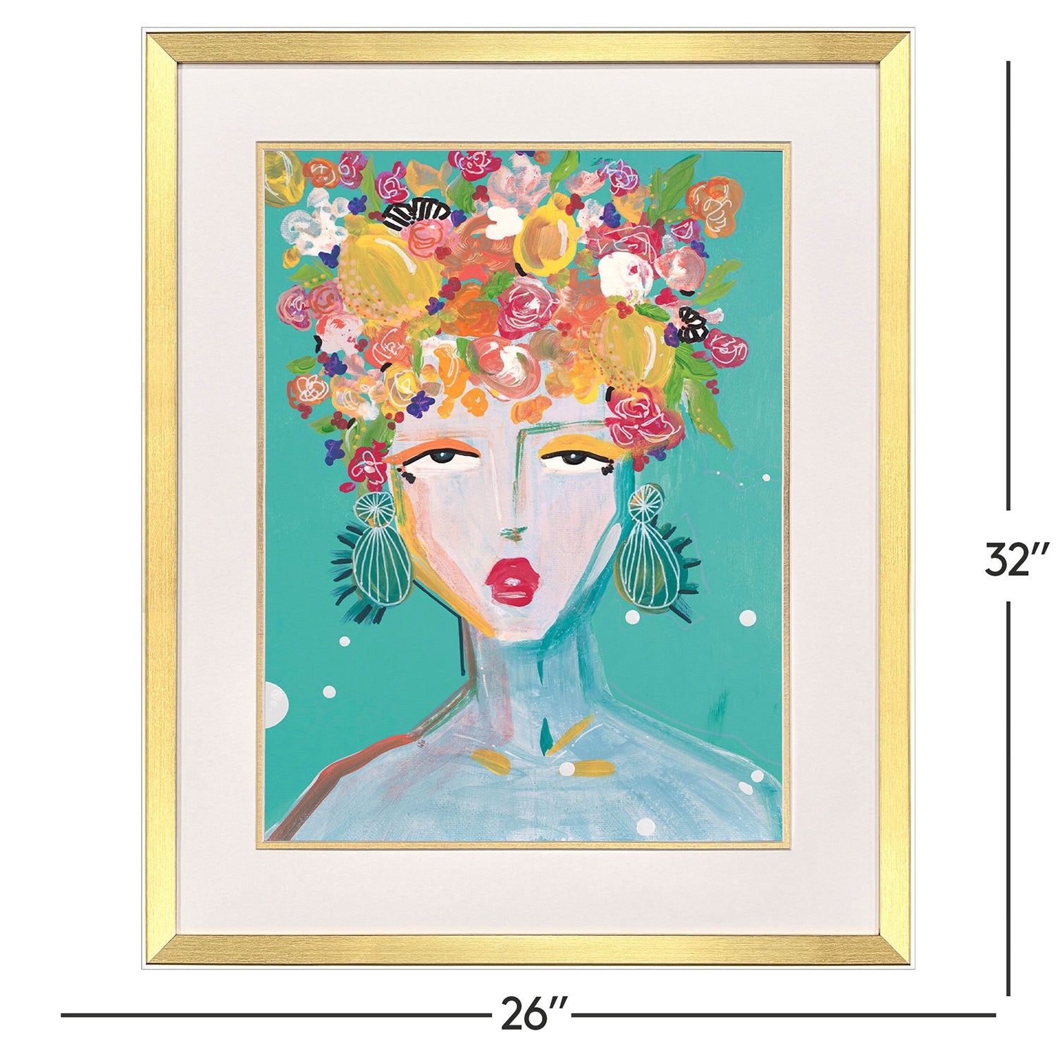 Jordan Glassco-Smith Floral Lady Framed Art Set of 2