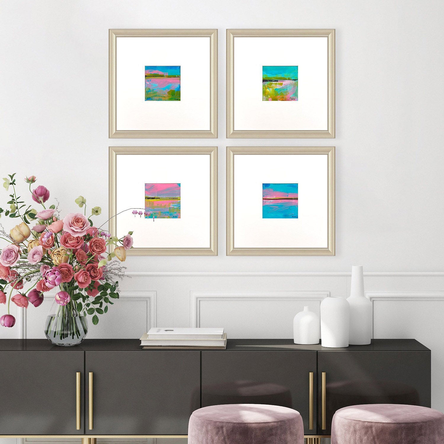 Malanta Knowles Marsh Expressions Framed Art Set of 4