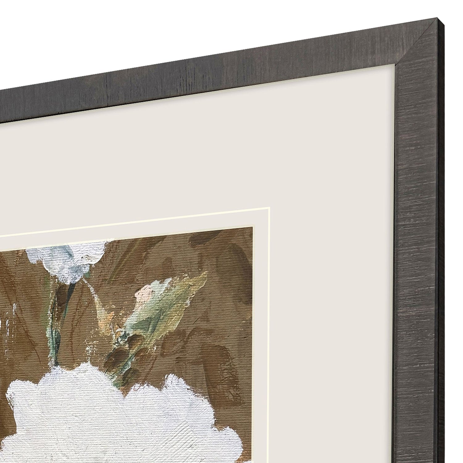 Sarah Lang Blooms in Chocolate Framed Art Set of 2
