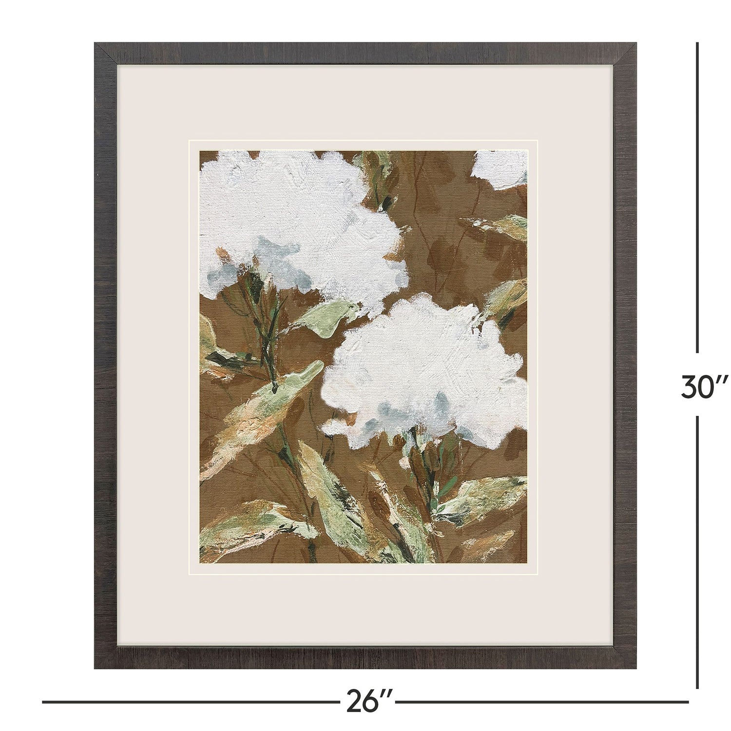 Sarah Lang Blooms in Chocolate Framed Art Set of 2