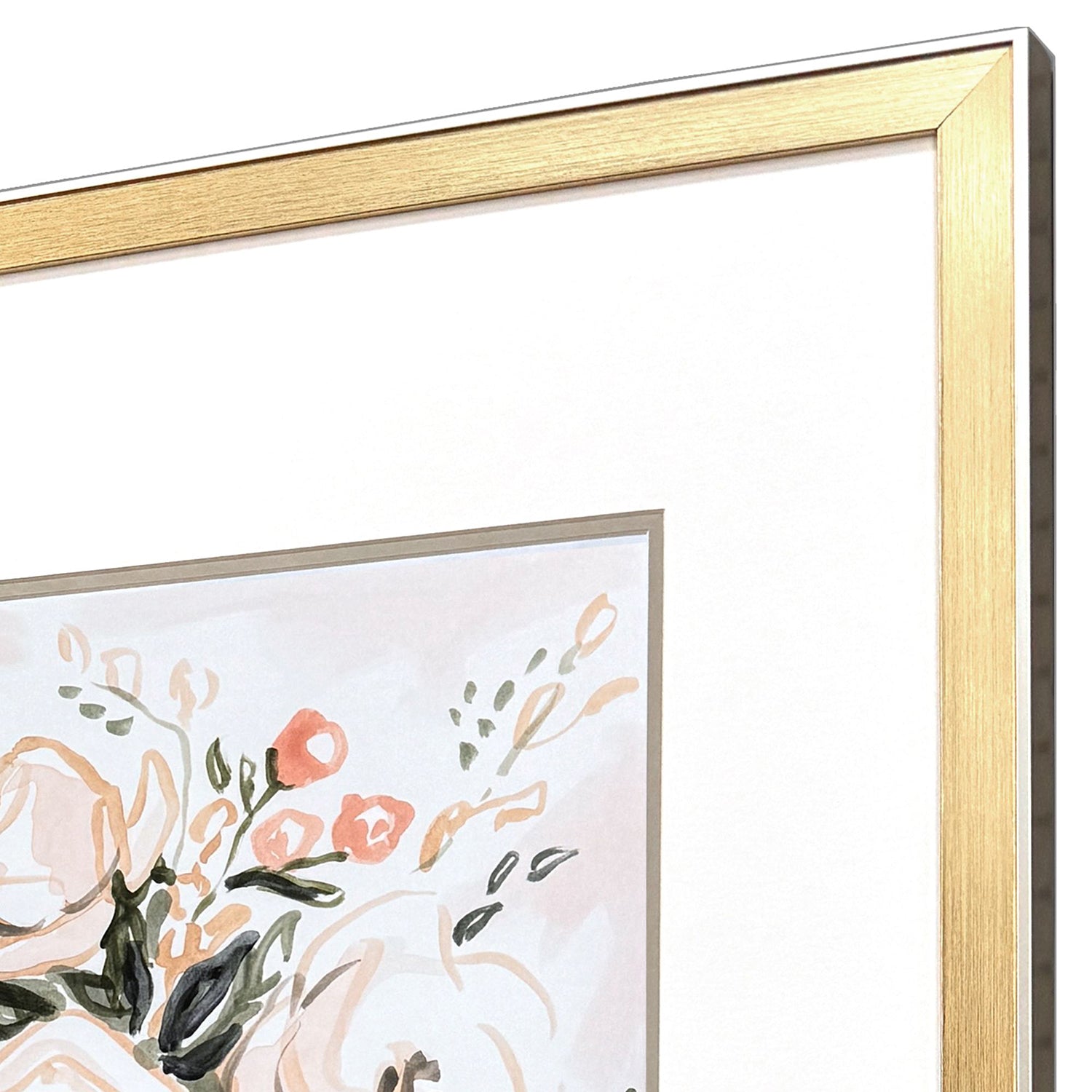 Sarah Lang Pastel Florals I Framed Art Set of 2