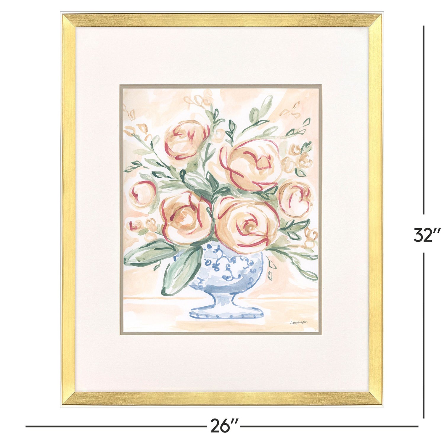 Sarah Lang Pastel Florals I Framed Art Set of 2