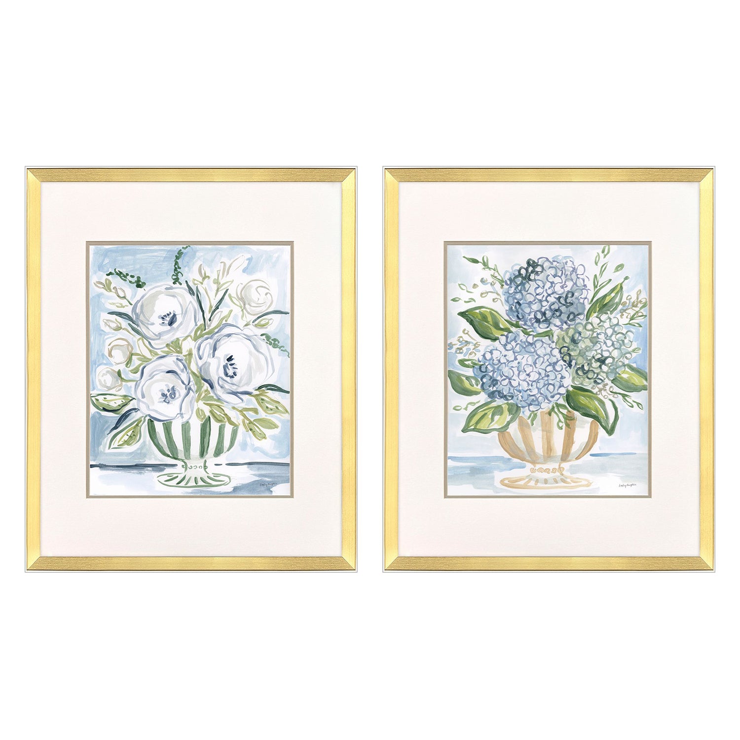 Sarah Lang Pastel Florals II Framed Art Set of 2