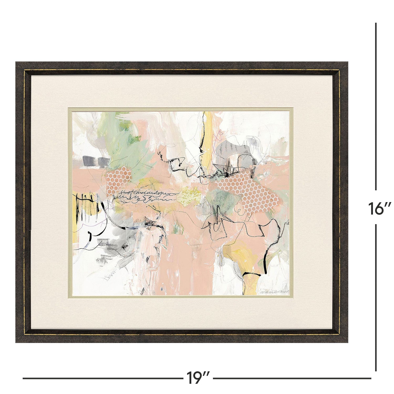 Jordan Glassco-Smith Pinks Framed Art Set of 3