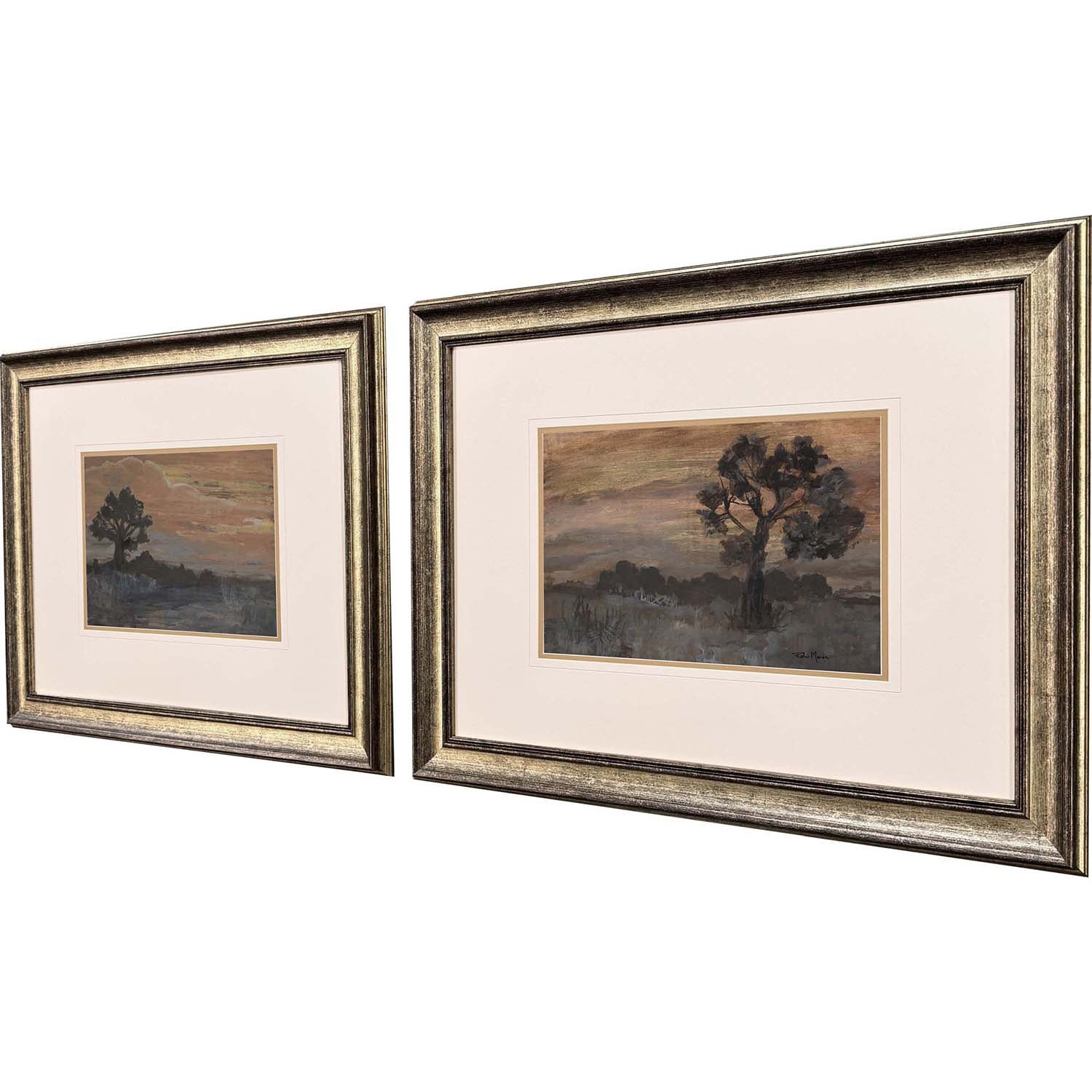 Sarah Lang Lone Tree Framed Art Set of 2