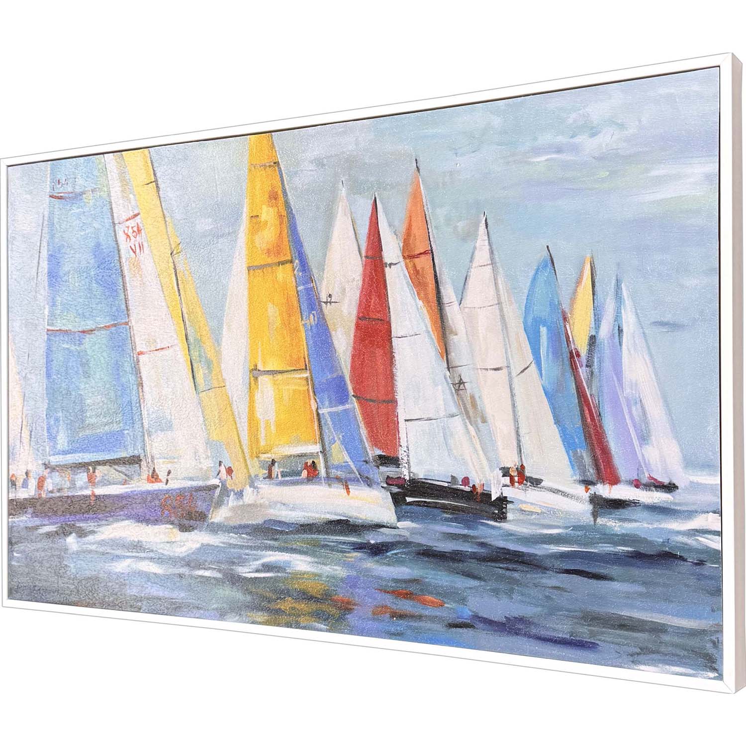 Malanta Knowles Colorful Sails Framed Art