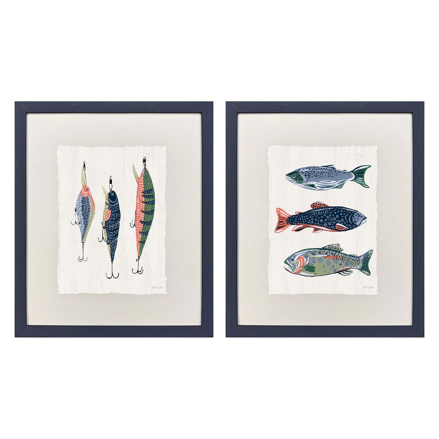 Malanta Knowles Catch of the Day Framed Art Set of 2