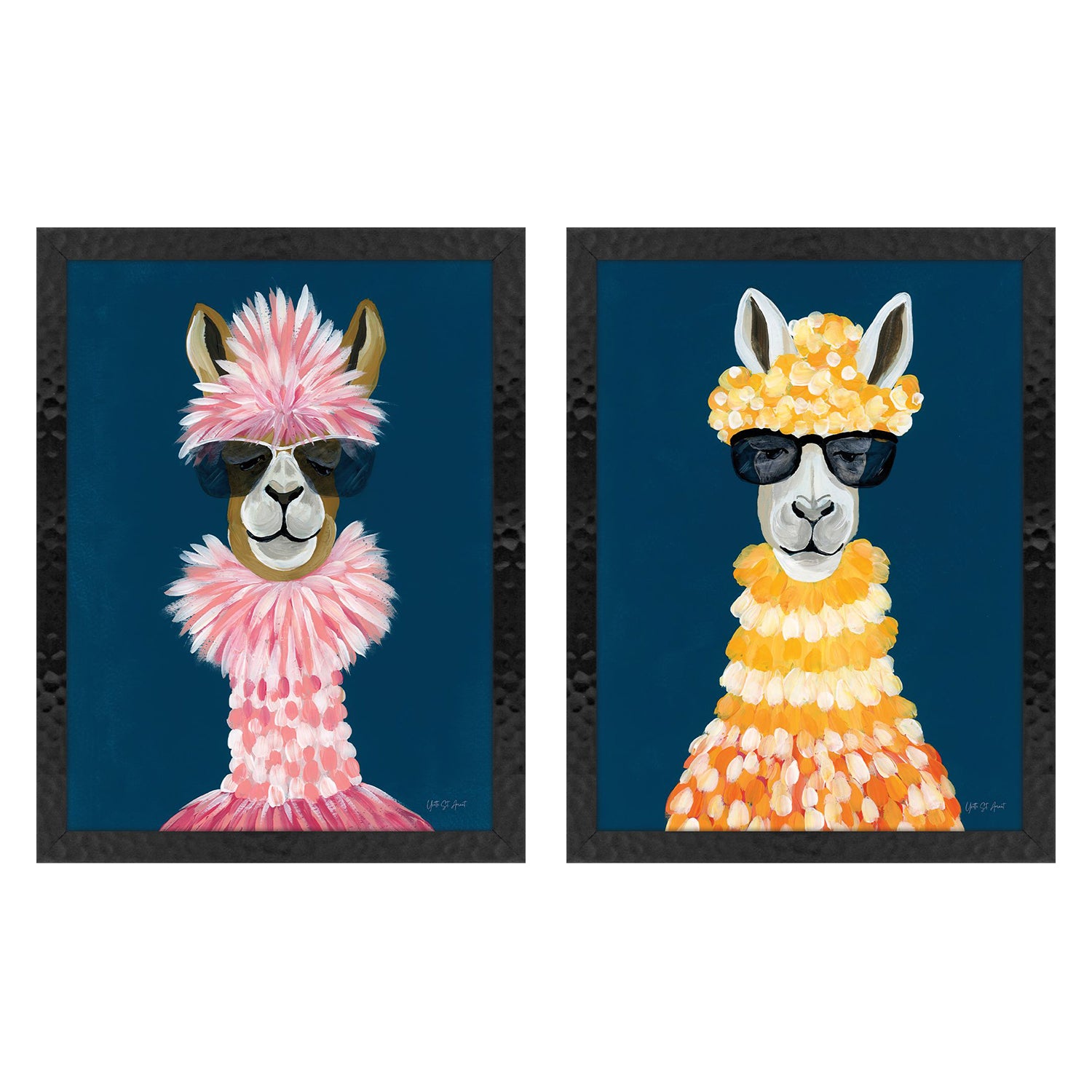 Jordan Glassco-Smith Miami Alpaca Framed Art Set of 2