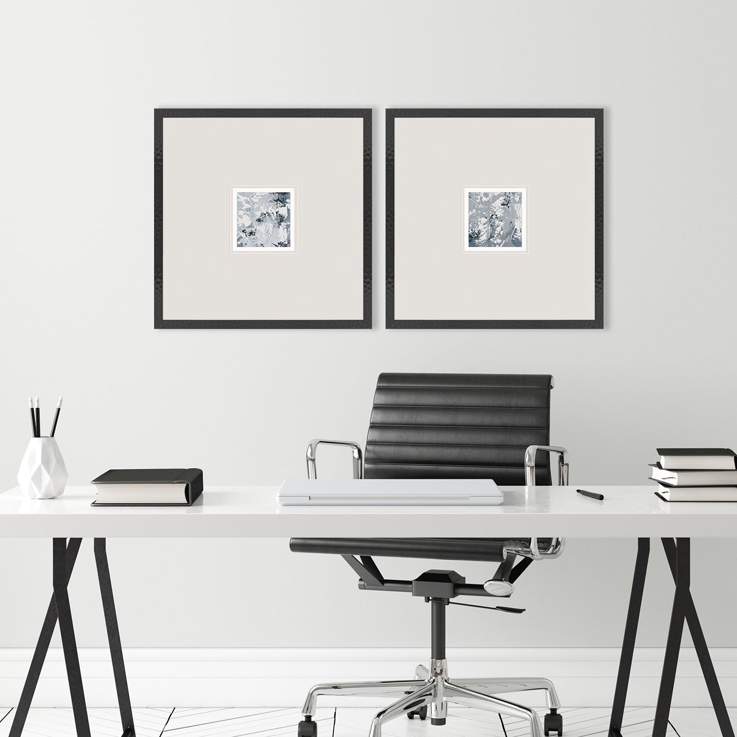 Libby Langdon Slate Piano II Framed Art Set of 2