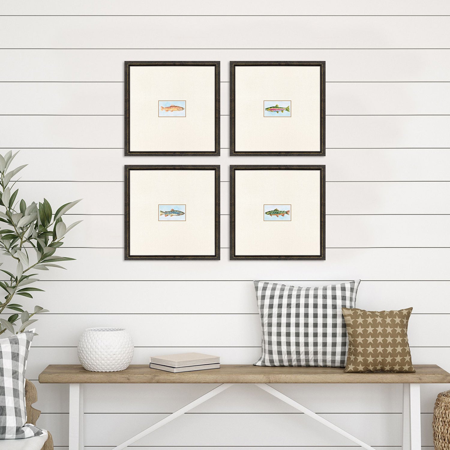 Malanta Knowles Trout Framed Art Set of 4