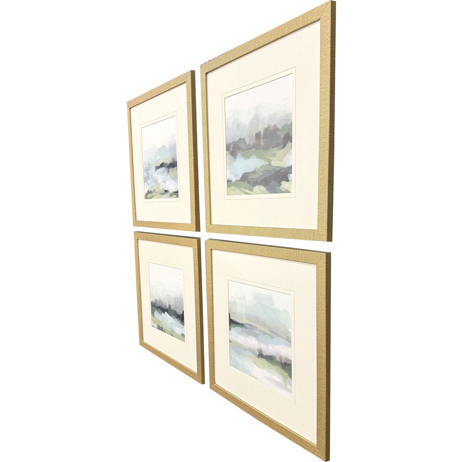 Sarah Lang Strata Field Framed Art Set of 4