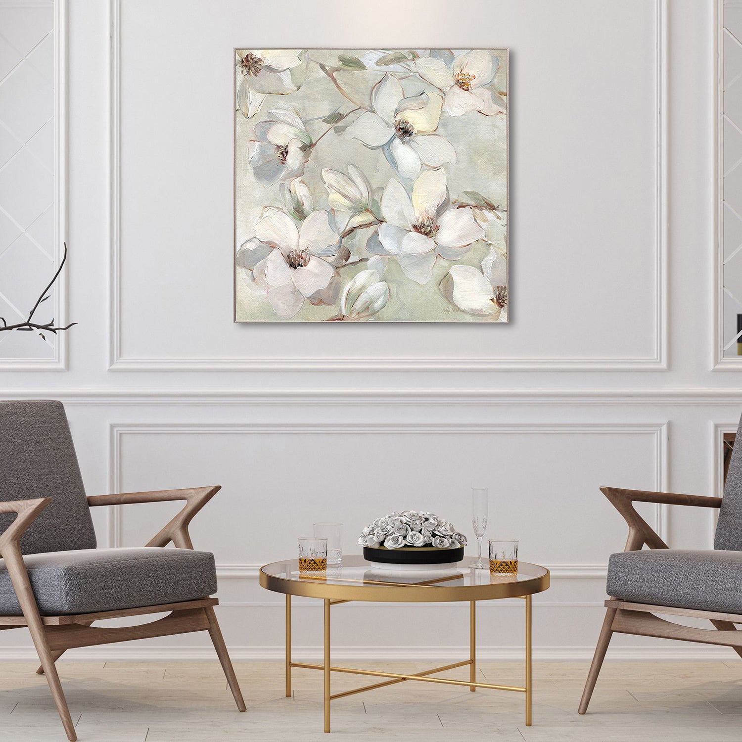 Sarah Lang Magnolias Framed Art