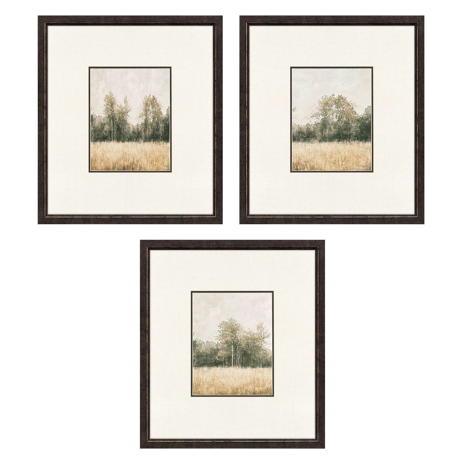 Jordan Glassco-Smith Watercolor Woods II Framed Art Set of 3