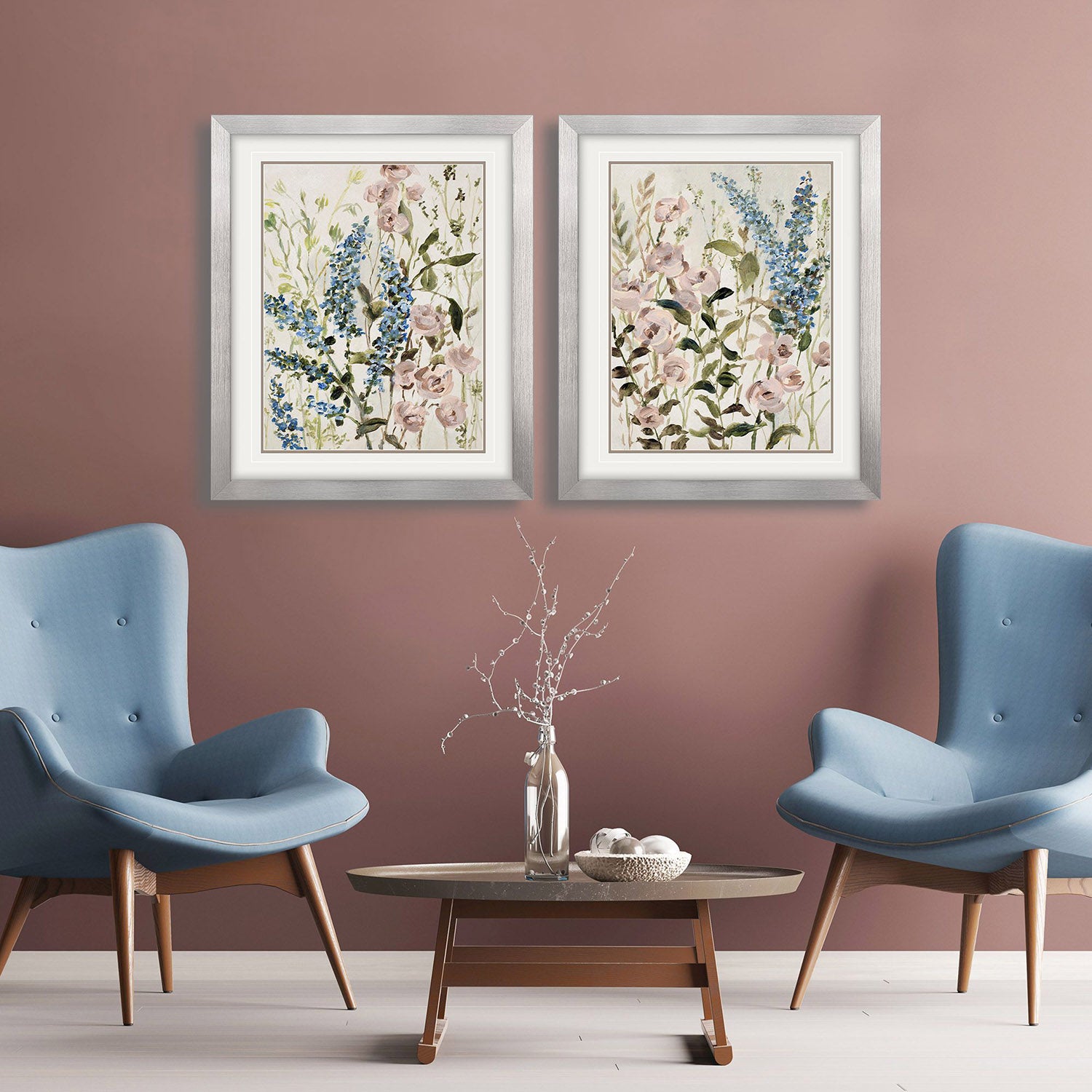 Leeanne Vaughn Petal Grove Framed Art Set of 2