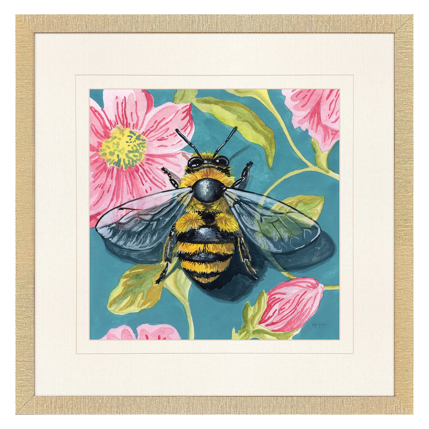 Jordan Glassco-Smith Bee on Wall Framed Art