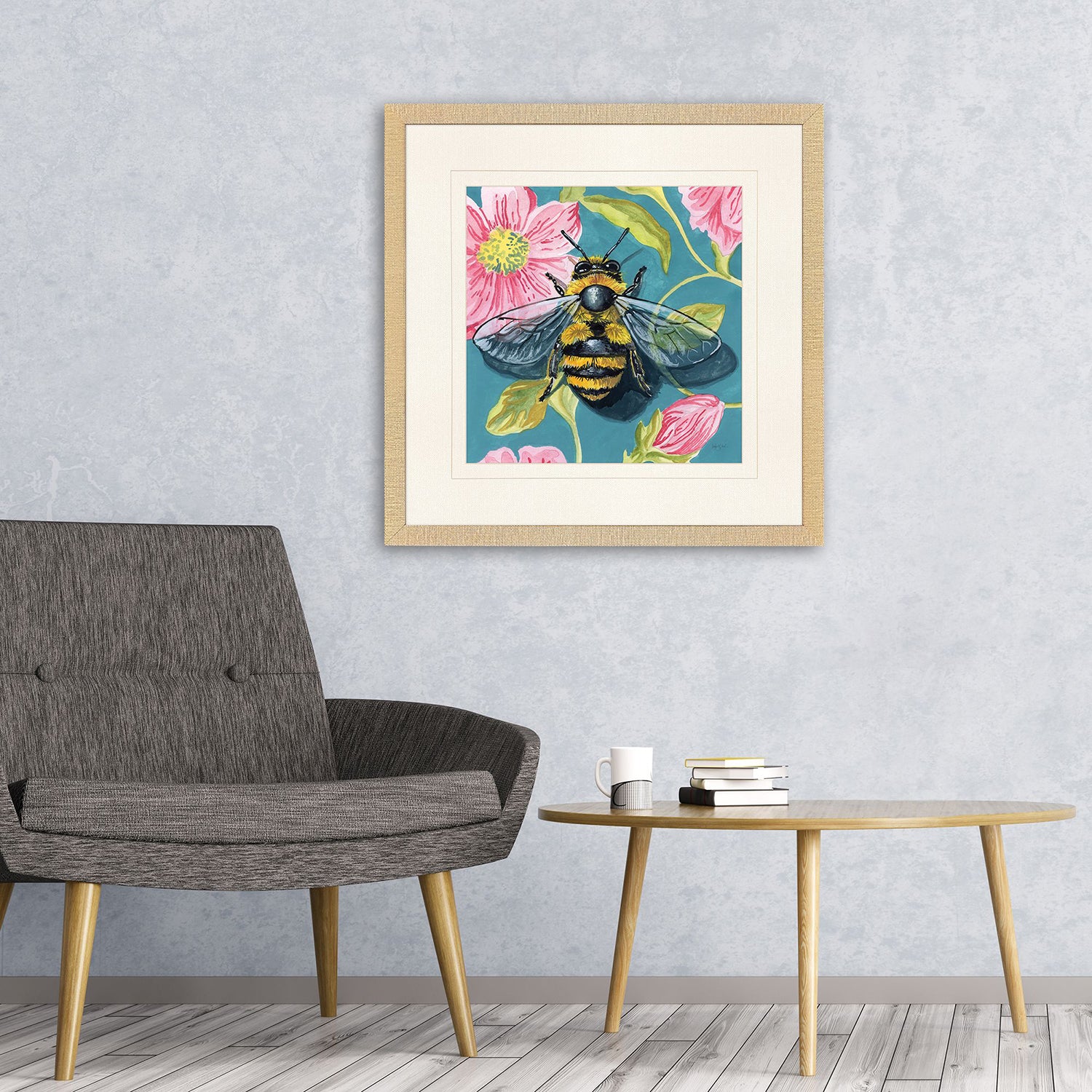 Jordan Glassco-Smith Bee on Wall Framed Art