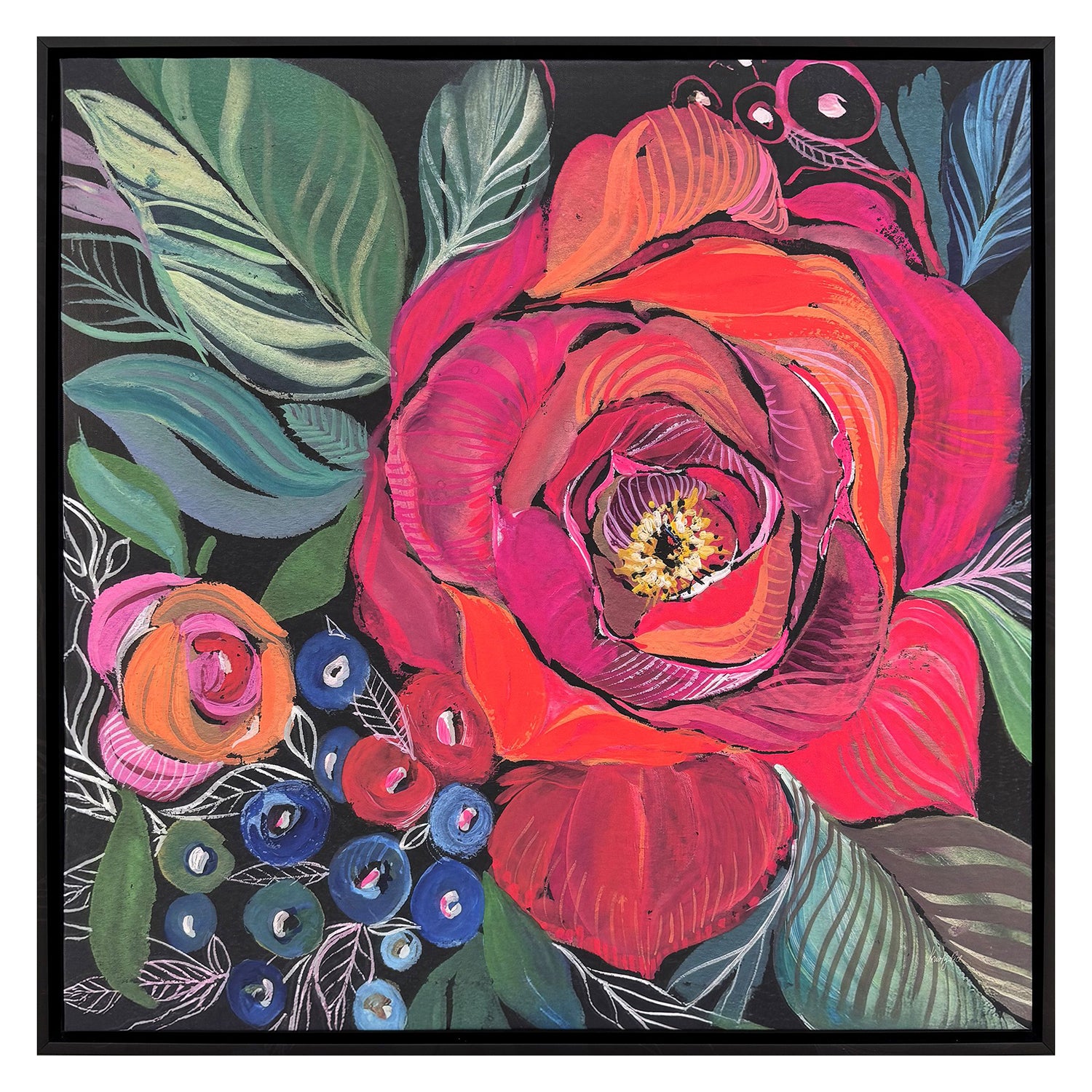 Leeanne Vaughn Blooming Boldly Canvas Art