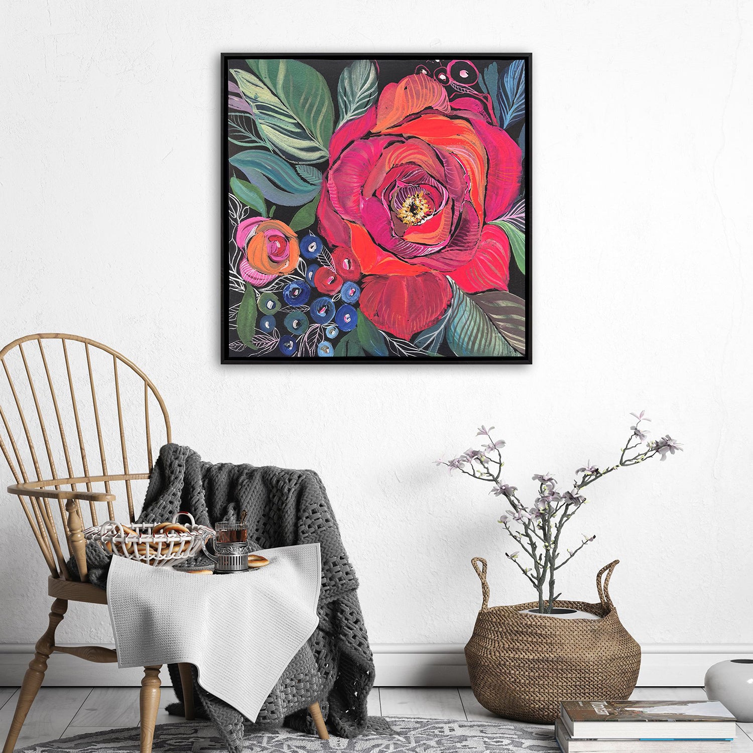 Leeanne Vaughn Blooming Boldly Canvas Art