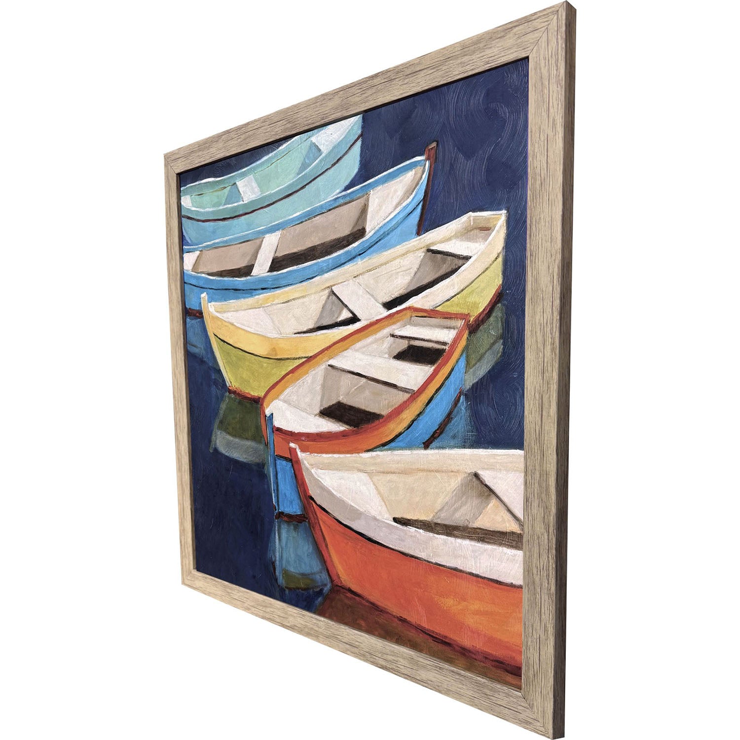Jordan Glassco-Smith Serene Rowboats Framed Art