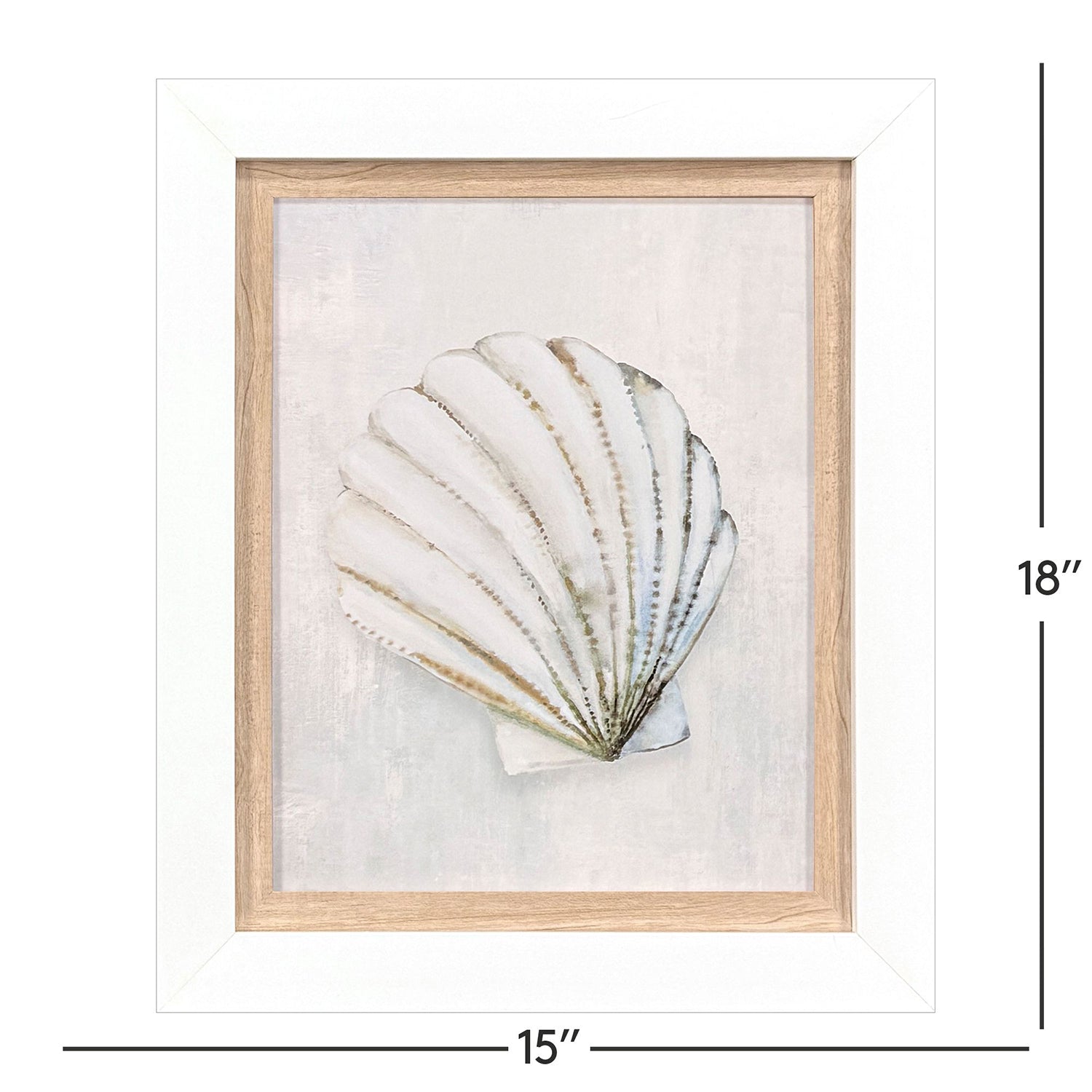 Leeanne Vaughn Serenity Shells I Framed Art Set of 2