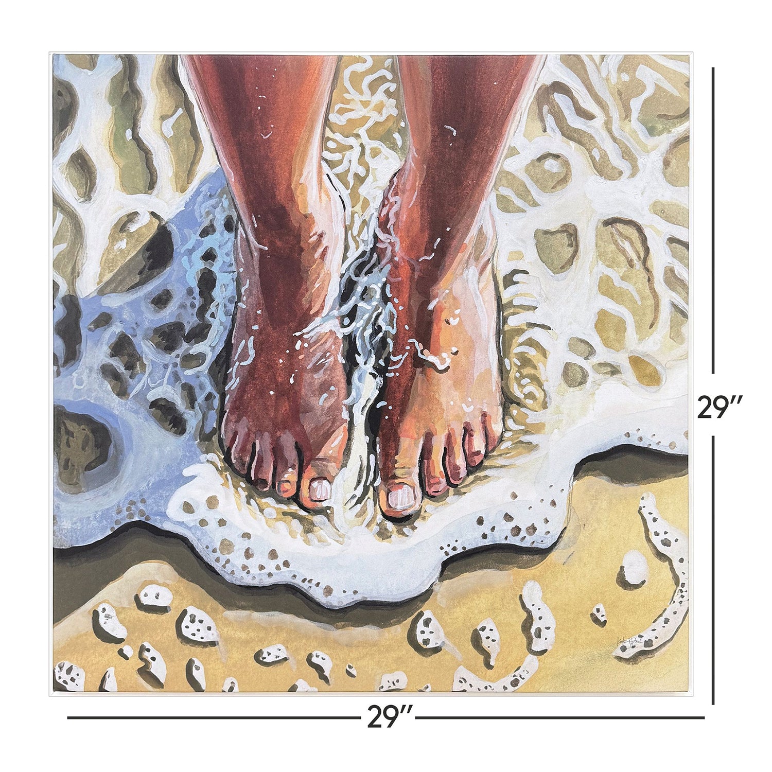 Jordan Glassco-Smith Standing in the Waves Canvas Art