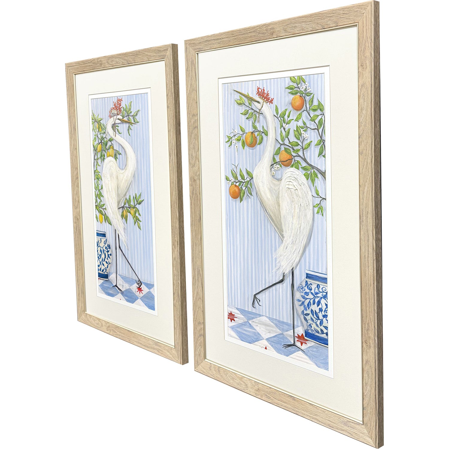 PopJoy Studio Coastal Crowns Framed Art Set of 2