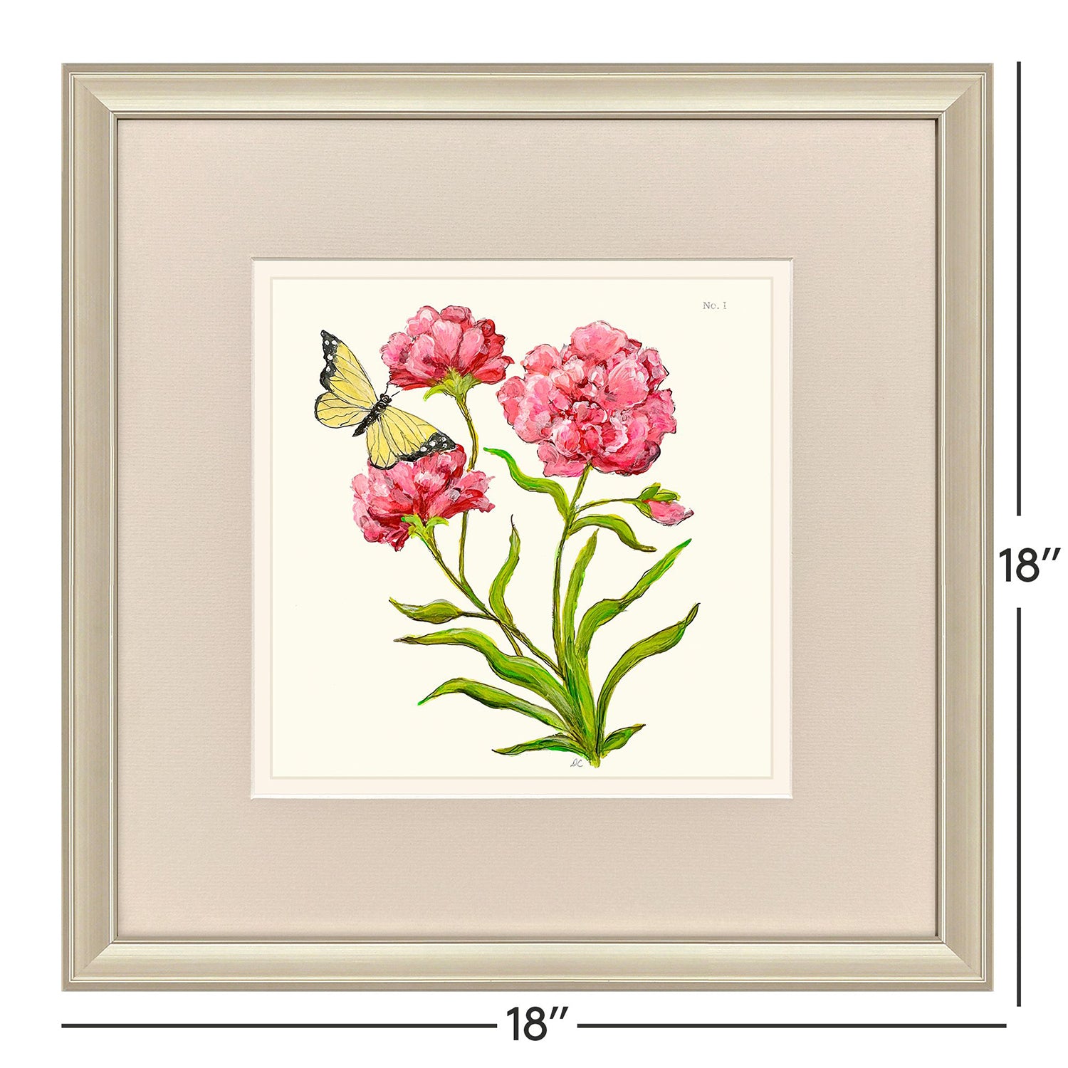 PopJoy Studio Fleur Melange I Framed Art Set of 4