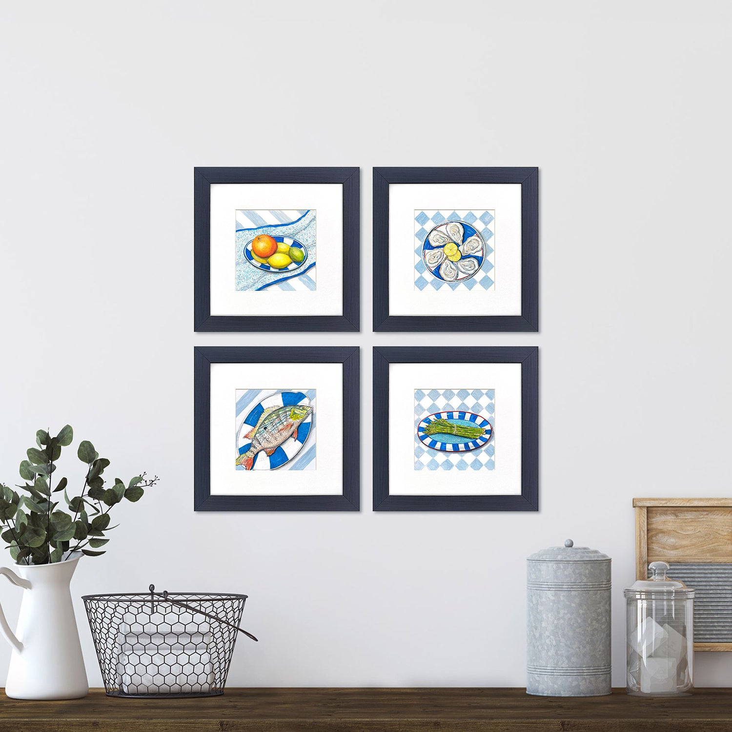 PopJoy Studio Italia Framed Art Set of 4