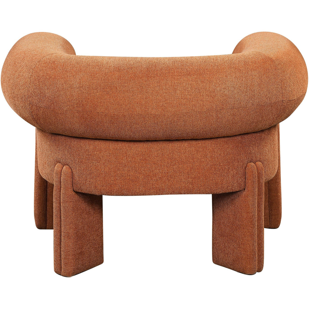 Stefano Cognac Fabric Upholstered Accent Chair