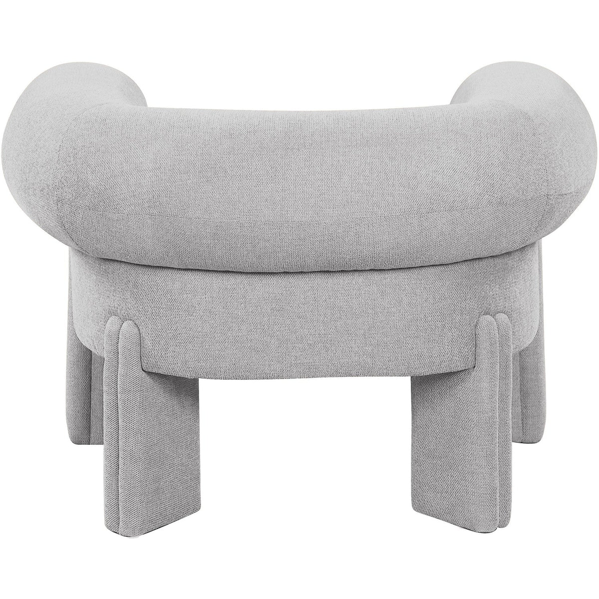 Stefano Grey Fabric Upholstered Accent Chair
