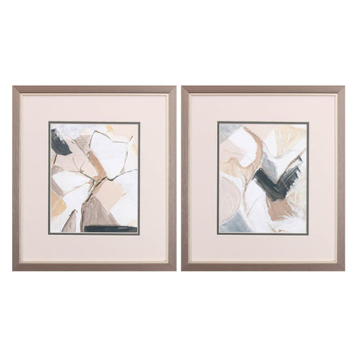 Chang Marble Lines Framed Art Set of 2