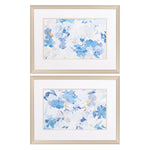 Cartissi Blue Floral Cluster Framed Art Set of 2