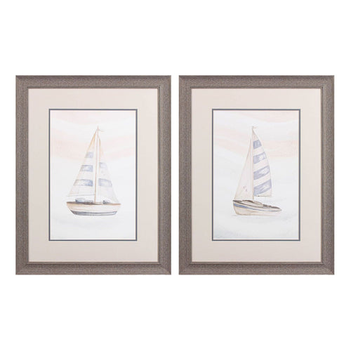 Pinto Ocean Oasis Sail Framed Art Set of 2