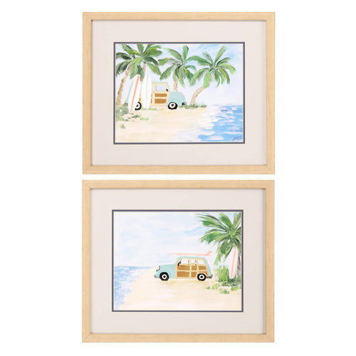 Derice Tropical Vacation Framed Art Set of 2
