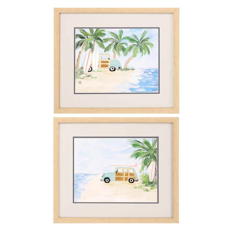 Derice Tropical Vacation Framed Art Set of 2