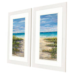 Derice Beach View Panel Framed Art Set of 2