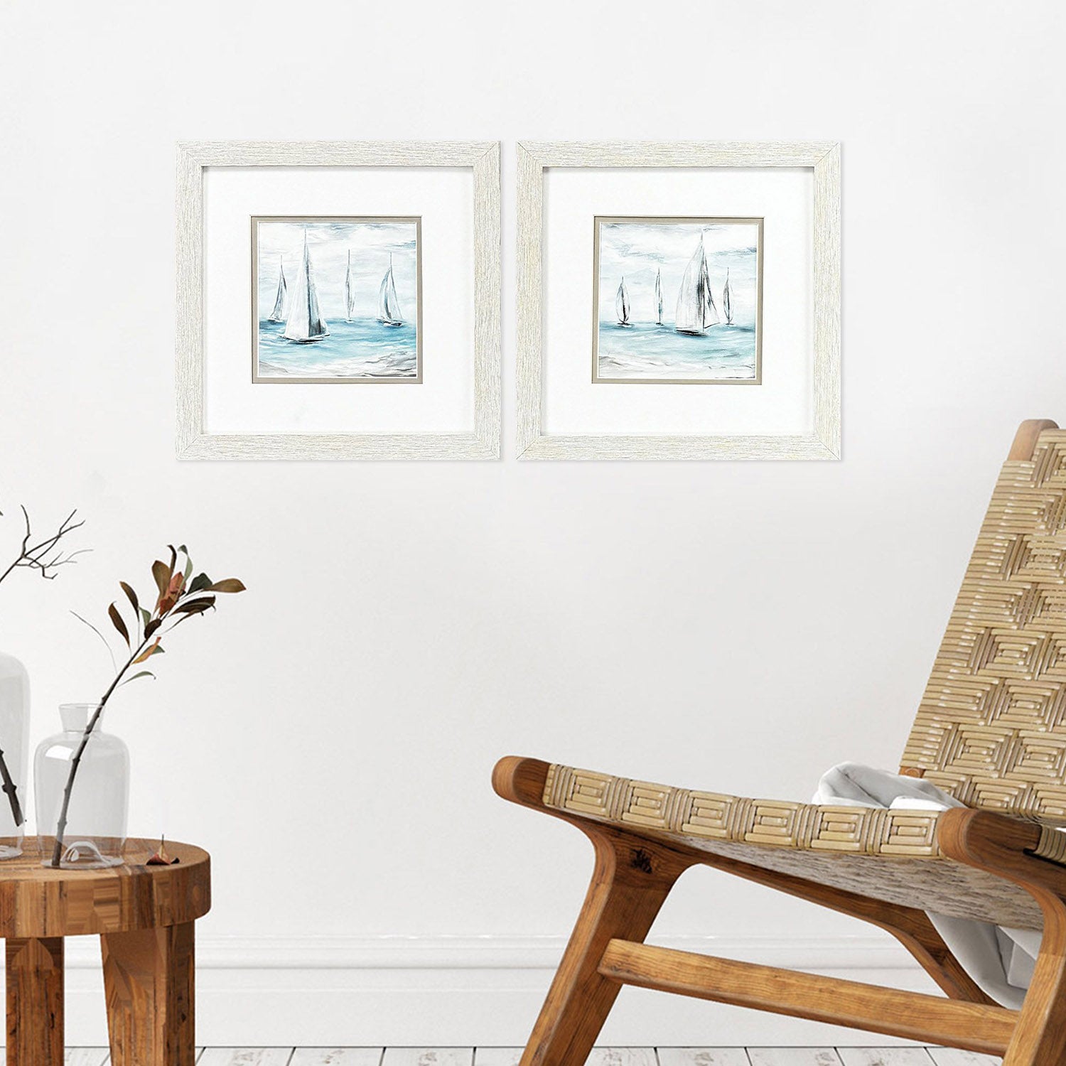 Dunlap Soft Summer Wind Framed Artwork Set of 2