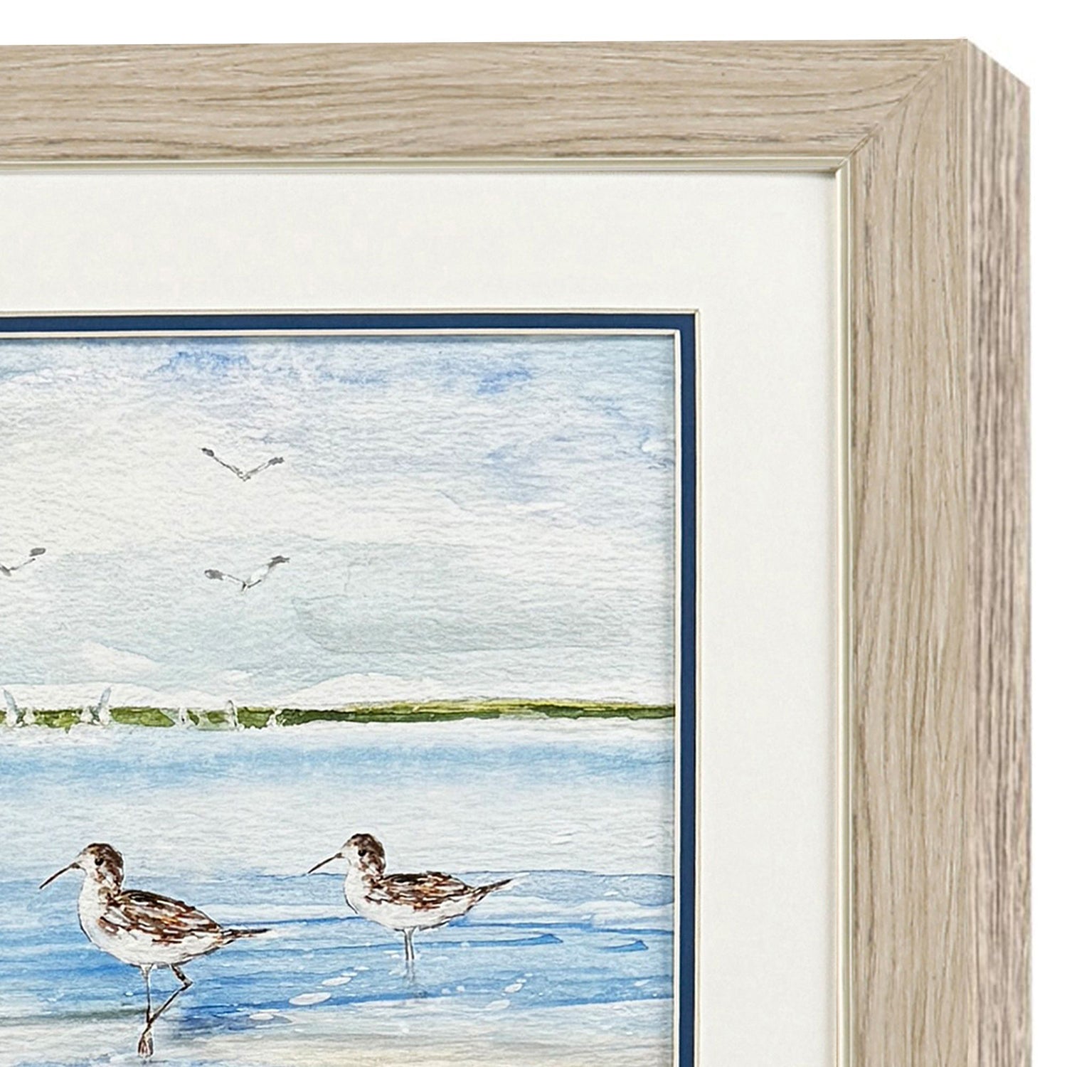 Swatland Sandpiper Beach Framed Artwork Set of 2