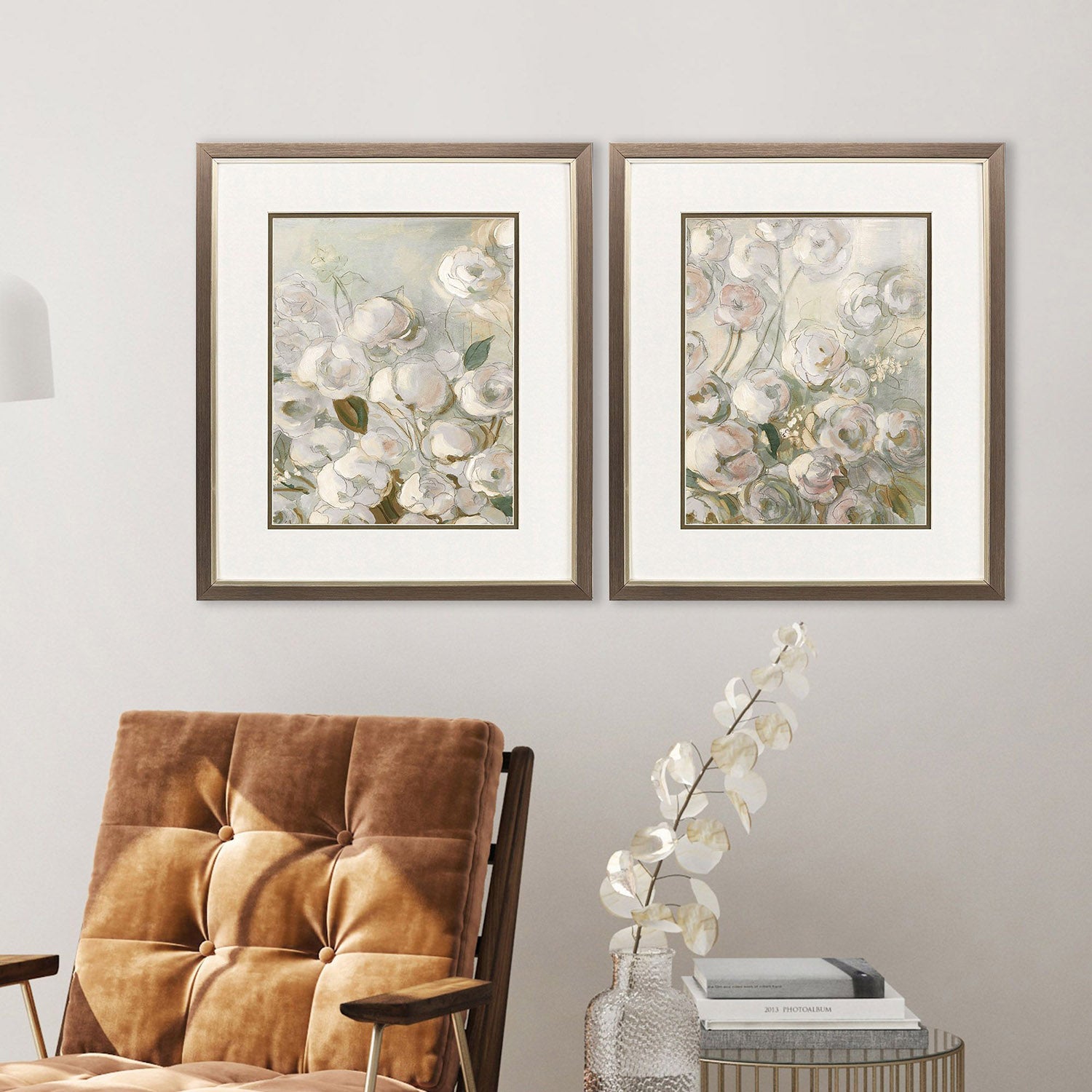 Robinson Climbing Roses Framed Artwork Set of 2