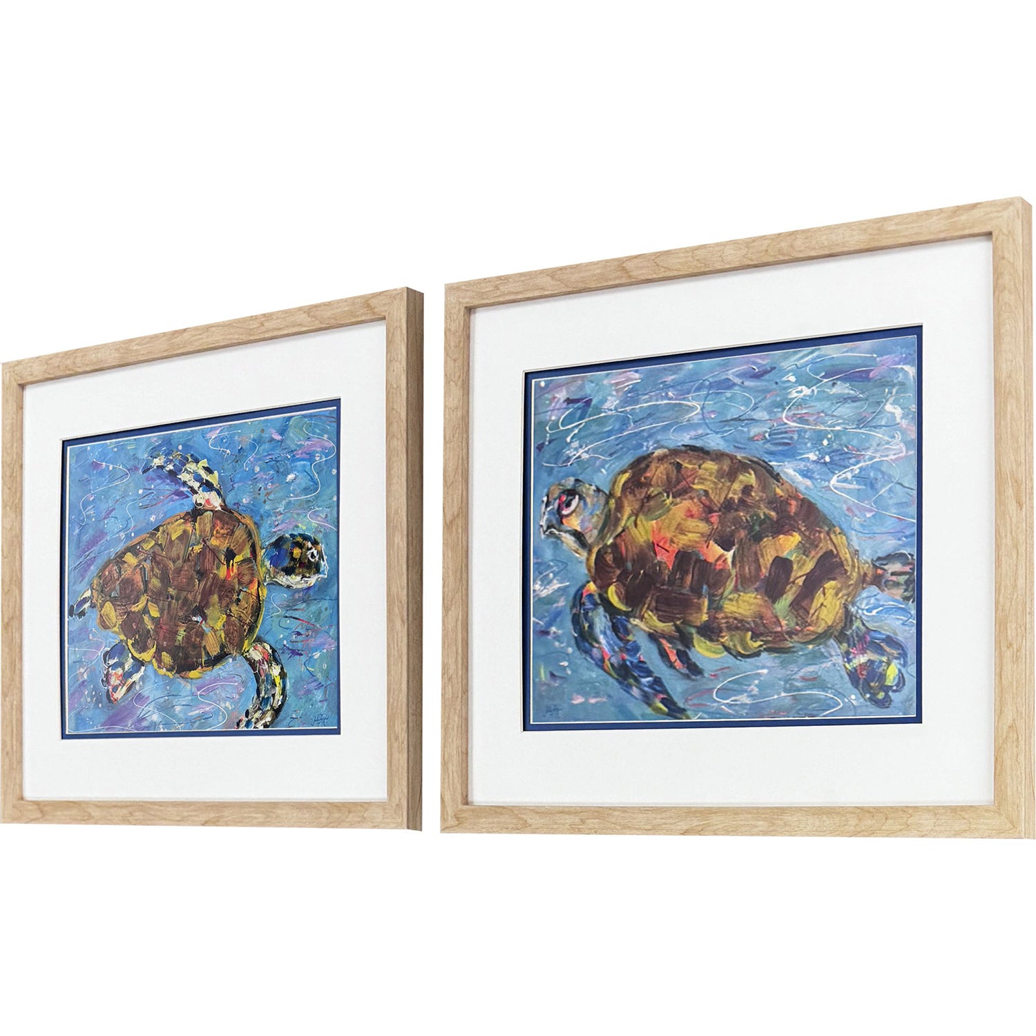 Derice Morning Swim Framed Artwork Set of 2