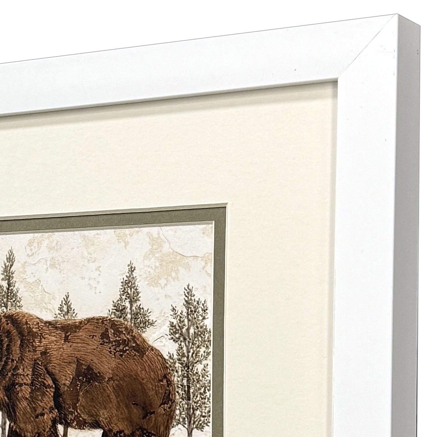 Carroll Lodge Moose Bear Framed Artwork Set of 2